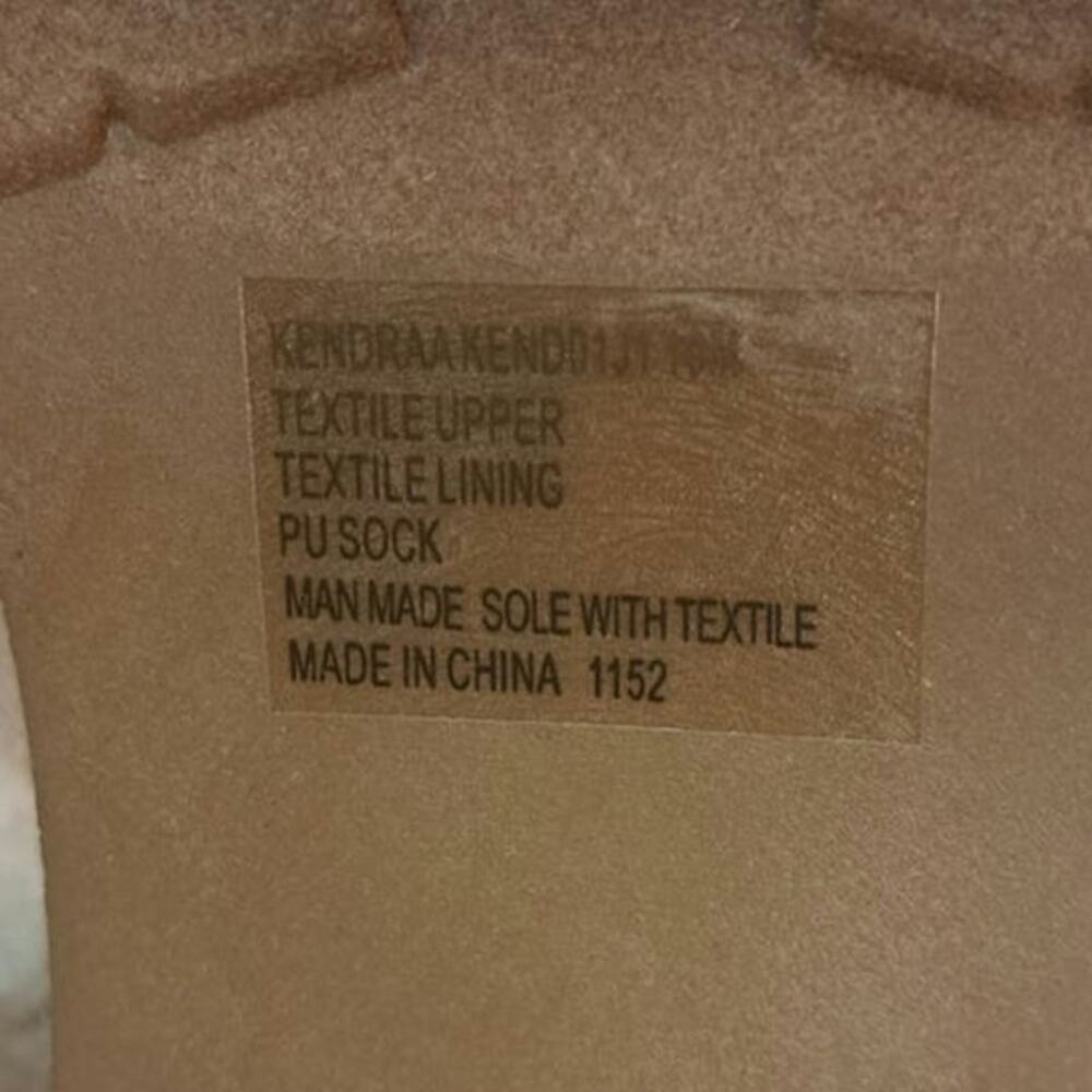 Madden NYC Taupe Lace Boot With Faux Fur Size 10 - Picture 8 of 9